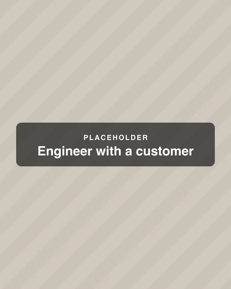 Dan Hartley talking a customer through a job